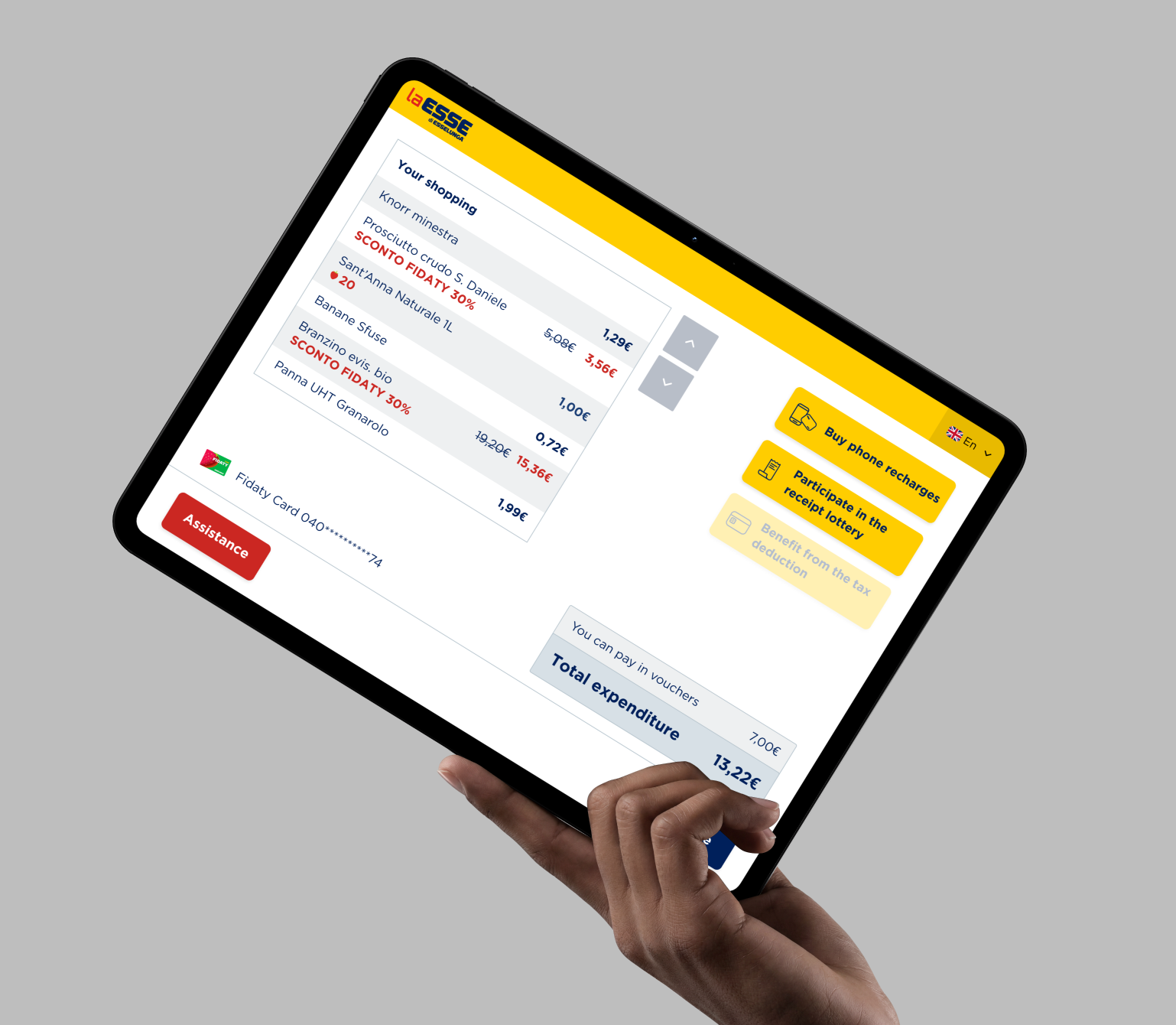 Esselunga self-checkout content